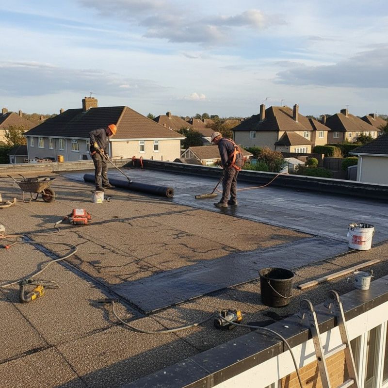 Local Rubber Roofing Repair pros at work
